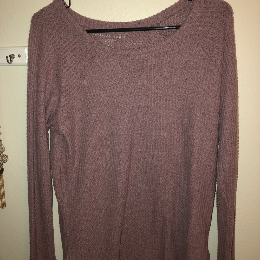 American Eagle Soft and Sexy Waffle Shirt
